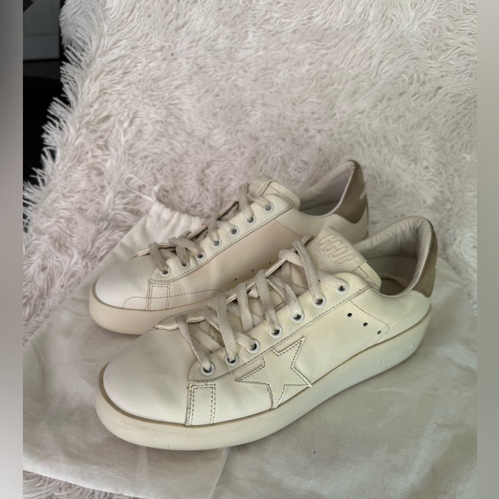 Golden Goose Women's White Pure Star Vegan Low-Top Sneaker